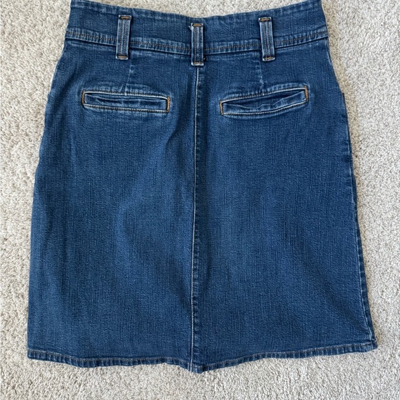 Levi's Blue Jean Denim A-Line Knee Length Skirt - Picture 2 of 6